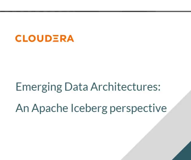 Emerging data architectures: An Apache Iceberg perspective